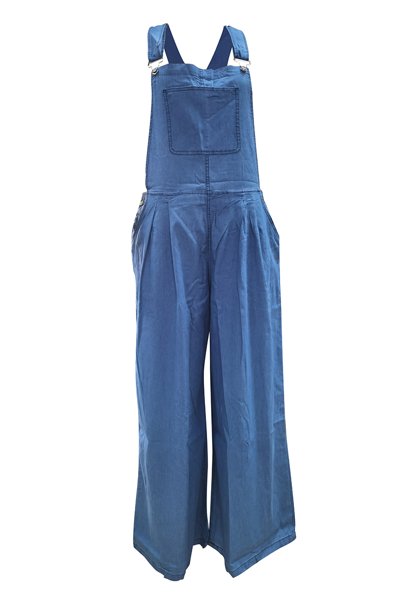 Casual Solid Pocket Fold Strapless Jumpsuits(3 Colors)