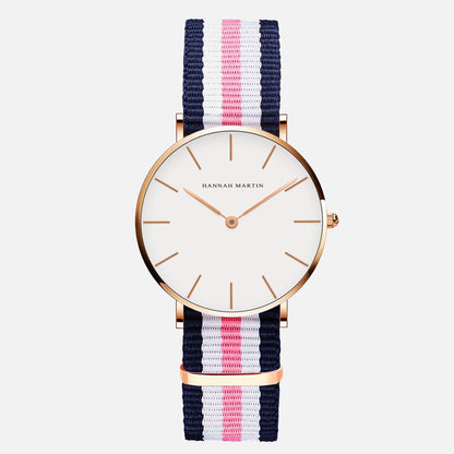 Alloy Quartz 3ATM Nylon Watch(6 Colors)