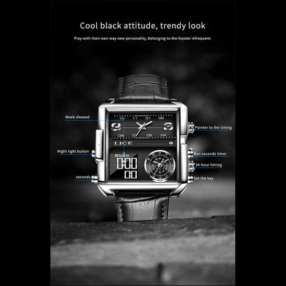 Alloy Quartz 3ATM Leather Watch(4 Colors)