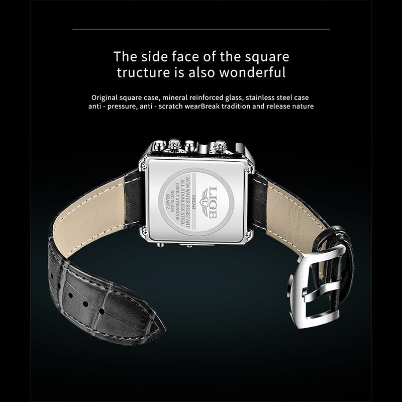 Alloy Quartz 3ATM Leather Watch(4 Colors)