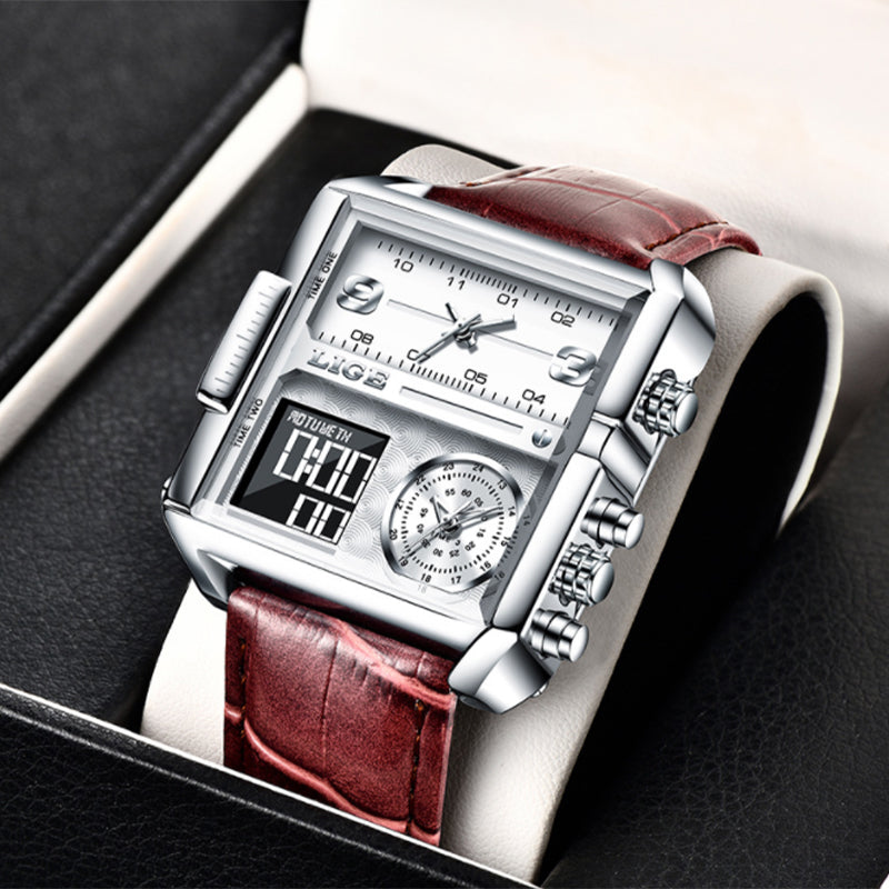 Alloy Quartz 3ATM Leather Watch(4 Colors)