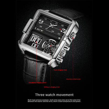 Alloy Quartz 3ATM Leather Watch(4 Colors)