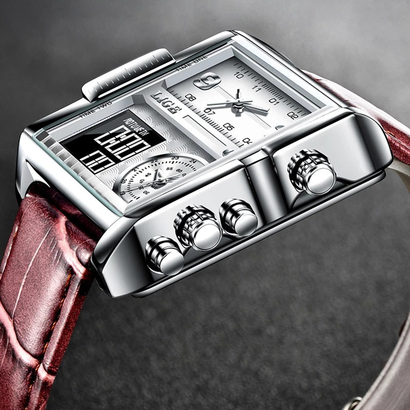 Alloy Quartz 3ATM Leather Watch(4 Colors)