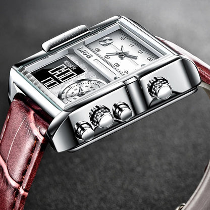 Alloy Quartz 3ATM Leather Watch(4 Colors)