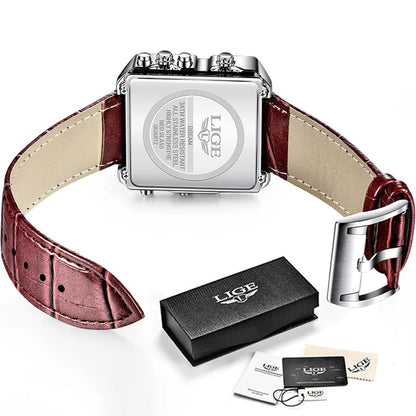 Alloy Quartz 3ATM Leather Watch(4 Colors)