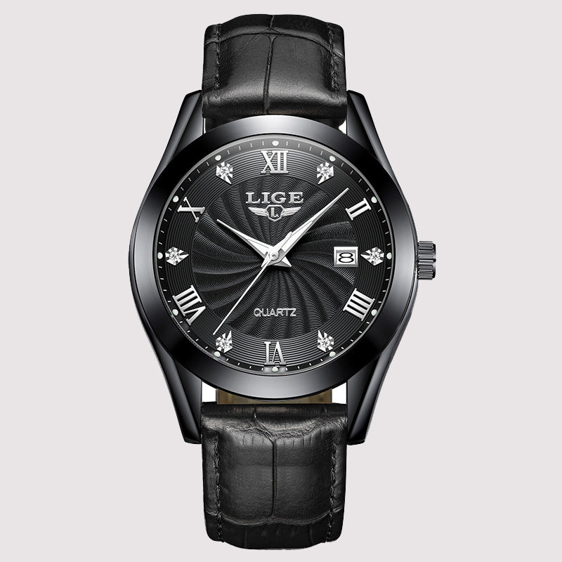Zinc Alloy Quartz 3ATM Leather Watch(8 Colors)