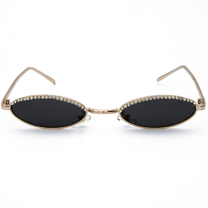Fashion Casual Living Patchwork Rhinestone Sunglasses