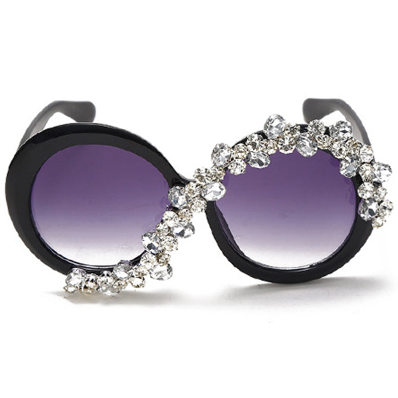 Fashion Casual Patchwork Rhinestone Sunglasses