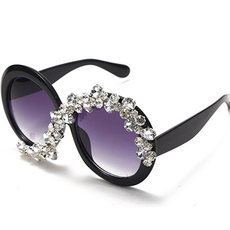 Fashion Casual Patchwork Rhinestone Sunglasses