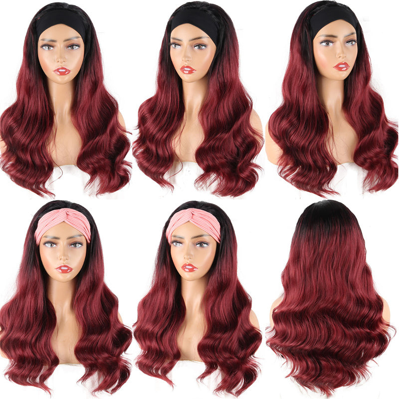 Fashion Casual Gradual Change Patchwork Wigs (Without Headscarf)