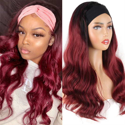 Fashion Casual Gradual Change Patchwork Wigs (Without Headscarf)