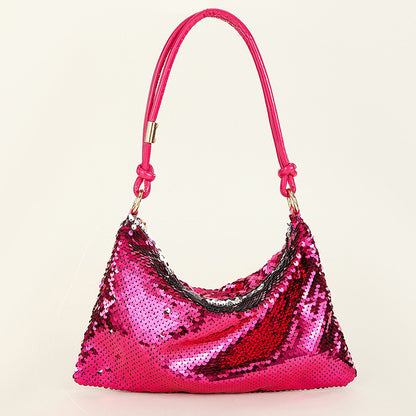 Casual Solid Sequins Patchwork Bags