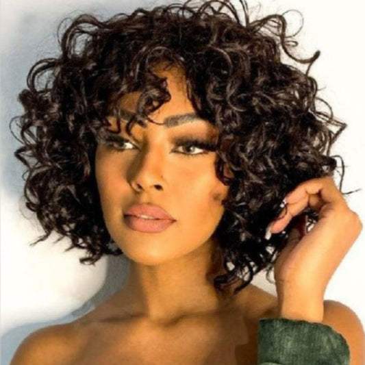Casual Solid Patchwork Wigs