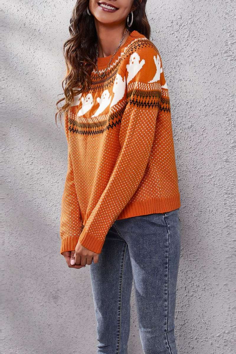 Casual Patchwork Contrast O Neck Tops(7 Colors)